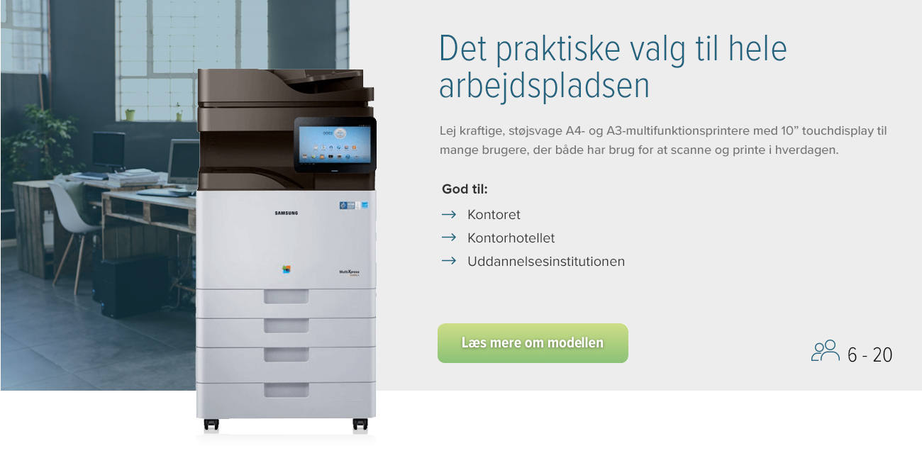 Det praktiske valg til hele arbejdspladsen